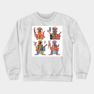 Mystical Shamanic Art, boho vibe pattern 6 Crewneck Sweatshirt